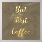 Impressions Dorure Mais Premier Café Brown Gold Foil Prints (Recto)