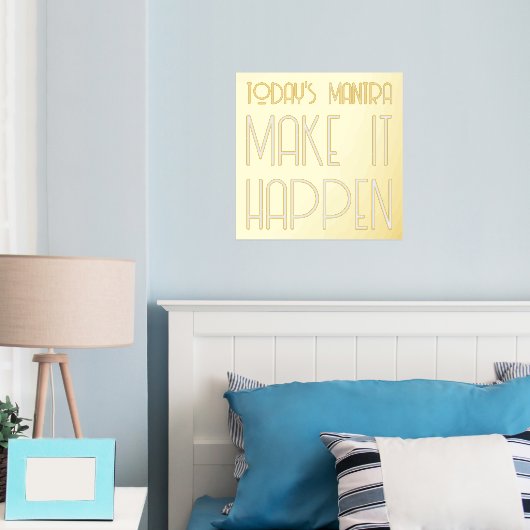 Impressions Dorure Mantra Make It Happy Citation Or (In situ (chambre))