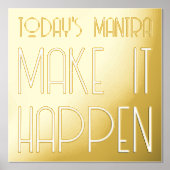 Impressions Dorure Mantra Make It Happy Citation Or (Recto)