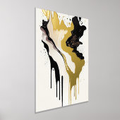 Impressions Dorure Marbre or Abstrait et disques noirs (Poser)