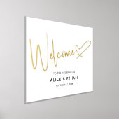 Impressions Dorure Mariage de bienvenue Signature Script Coeur (Poser)