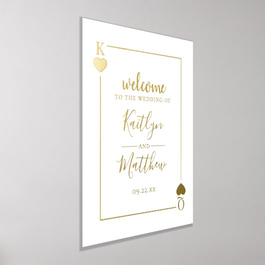 Impressions Dorure Mariage de carte de lecture Monogramme (Poser)