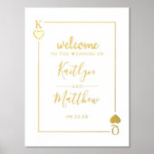 Impressions Dorure Mariage de carte de lecture Monogramme (Recto)