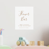 Mariage de la barre de fleurs Gold White