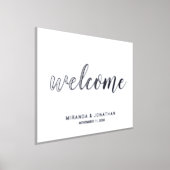 Impressions Dorure Mariage de script moderne Bienvenue Argent (Poser)