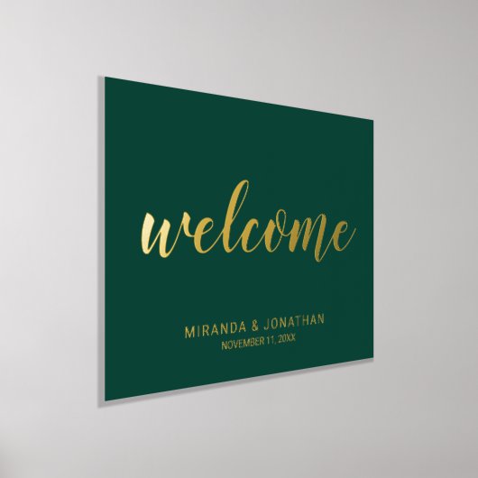 Impressions Dorure Mariage de script moderne Bienvenue Emerald and Go (Poser)