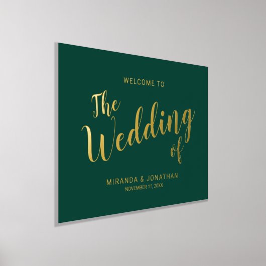 Impressions Dorure Mariage de script moderne Bienvenue Emerald and Go (Poser)