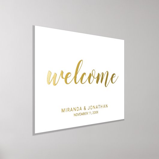 Impressions Dorure Mariage de script moderne Welcome Gold (Poser)