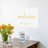 Impressions Dorure Mariage de script moderne Welcome Gold (Couchage (Cuisine))