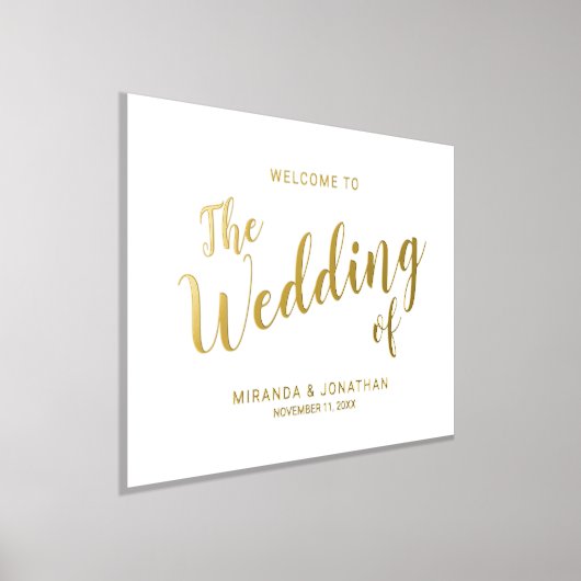 Impressions Dorure Mariage de script moderne Welcome Gold (Poser)