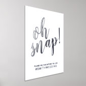 Impressions Dorure Mariage Moderne Script Oh Snap Argent (Poser)