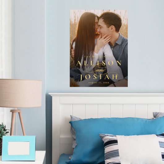 Impressions Dorure Mariage photo classique élégant (In situ (chambre))