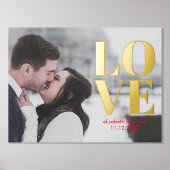 Impressions Dorure Mariage photo Love Couple Date (Recto)