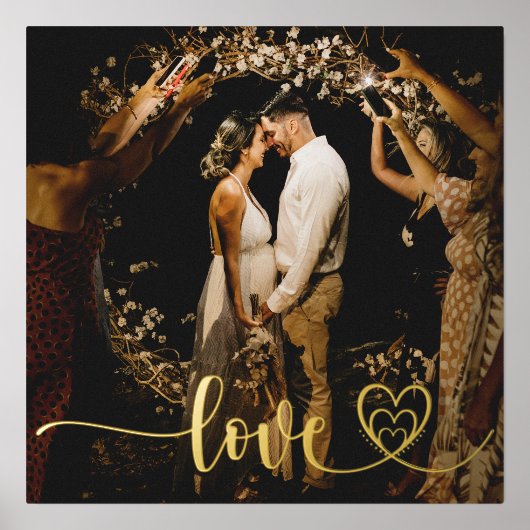 Impressions Dorure Mariage Photo Script moderne Styled Love Hearts (Recto)