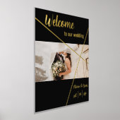 Impressions Dorure mariage royal bienvenue signe en feuille réelle (Poser)