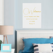 Impressions Dorure Mariage Welcome Gold White (In situ (chambre))