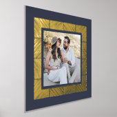 Impressions Dorure Marine Blue Herringbone Photo personnalisée Fil Ar (Poser)