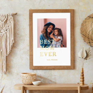 Impressions Dorure Meilleure Maman Ever Citation & Photo