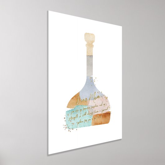 Impressions Dorure Message personnalisé d'aquarelle Abstraite dans un (Poser)