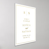 Impressions Dorure Minimal et chic | Accueil Mariage en or (Poser)