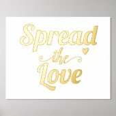 Impressions Dorure Moderne "Diffusez l'amour" cite une typographie au (Recto)