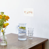 Impressions Dorure Moderne "Love" et bouquets rose rose blanc (Couchage (Cuisine))