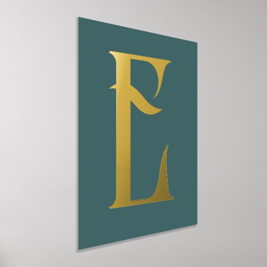 Impressions Dorure Monogram Chic Moderne Turquoise (Poser)