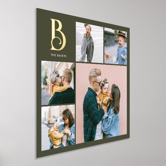 Impressions Dorure Monogram Chic Multi Photo Boho Vert (Poser)
