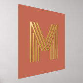 Impressions Dorure Monogramme initial terre cuite n'importe quelle co (Poser)
