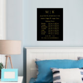 Impressions Dorure Monogramme ou ajout de logo Business Gold (In situ (chambre))