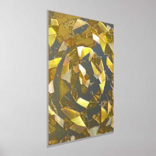 Impressions Dorure Mosaic Labyrinthe Miroir Gold Foil Imprimer (Poser)