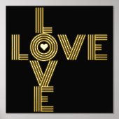 Impressions Dorure Mot "AMOUR" moderne et coeur noir (Recto)