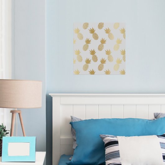 Impressions Dorure Motif d'ananas (In situ (chambre))