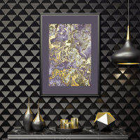 Motif d'art Retro Classy Gold Wavy