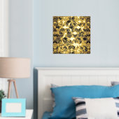 Impressions Dorure Motif géométrique marbre et or (In situ (chambre))