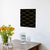 Impressions Dorure Motif géométrique Noir Or (Couchage (Cuisine))