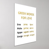Impressions Dorure Mots grecs d'amour minima feuille d'or blanc prin (Poser)