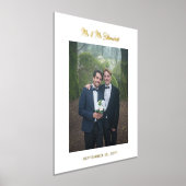 Impressions Dorure Mr & Mr Nom Mariage de script moderne Photo (Poser)