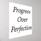 Impressions Dorure Mur d'entrepreneur - Progrès sur la perfection (Poser)