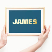 Impressions Dorure NAVY Modern Bold | OR DE TEXTE MODIFIABLE