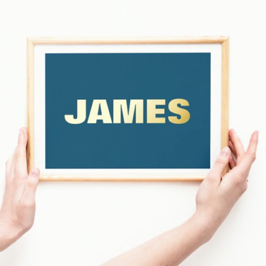 Impressions Dorure NAVY Modern Bold | OR DE TEXTE MODIFIABLE