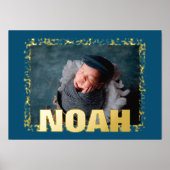 Impressions Dorure NAVY Modern Bold TEXT OR FRAME PHOTO (Recto)