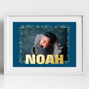 Impressions Dorure NAVY Modern Bold TEXT OR FRAME PHOTO