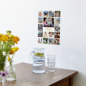 Impressions Dorure Nom monogrammé et premier collage photo moderne (Couchage (Cuisine))