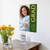 Impressions Dorure Nom photo moderne Classe de 2025 Graduation Green (Couchage (Cuisine))