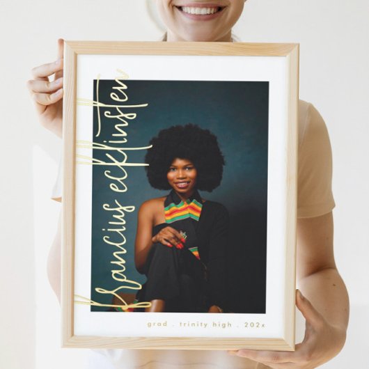 Impressions Dorure Noms d'or Diplôme photo