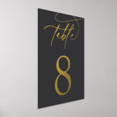 Impressions Dorure Numéro de table Framable du script Gold Foil (Poser)
