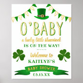 Impressions Dorure O'Baby St. Patrick's Day Baby shower Bienvenue (Recto)