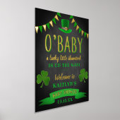 Impressions Dorure O'Baby St. Patrick's Day Baby shower Bienvenue (Poser)