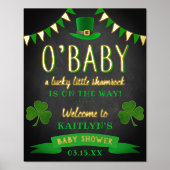 Impressions Dorure O'Baby St. Patrick's Day Baby shower Bienvenue (Recto)